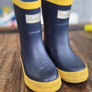 Hatley Kids' Blue and Yellow Rain Boots